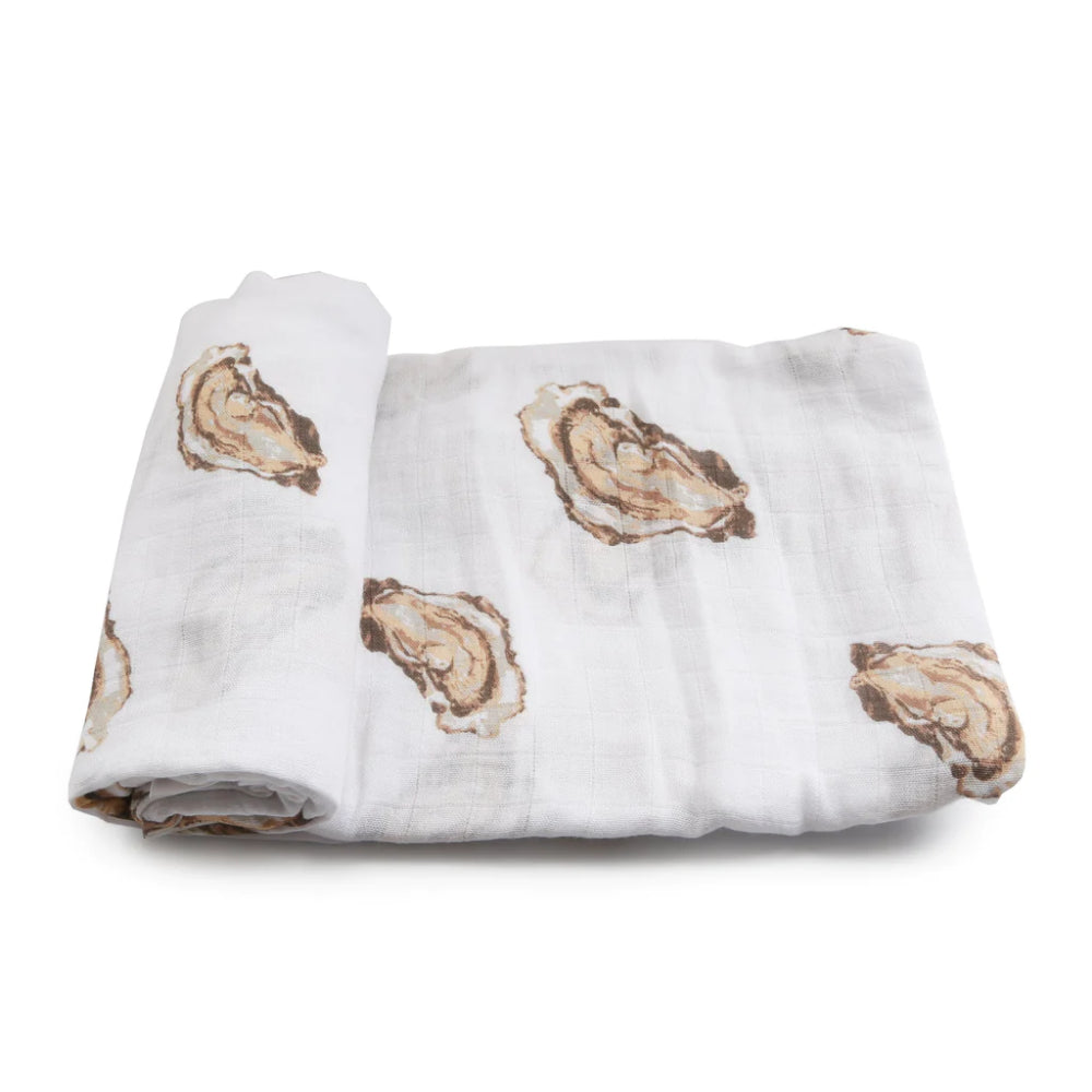 Little Hometown Oyster-themed Soft and Breathable Baby Swaddle Blanket