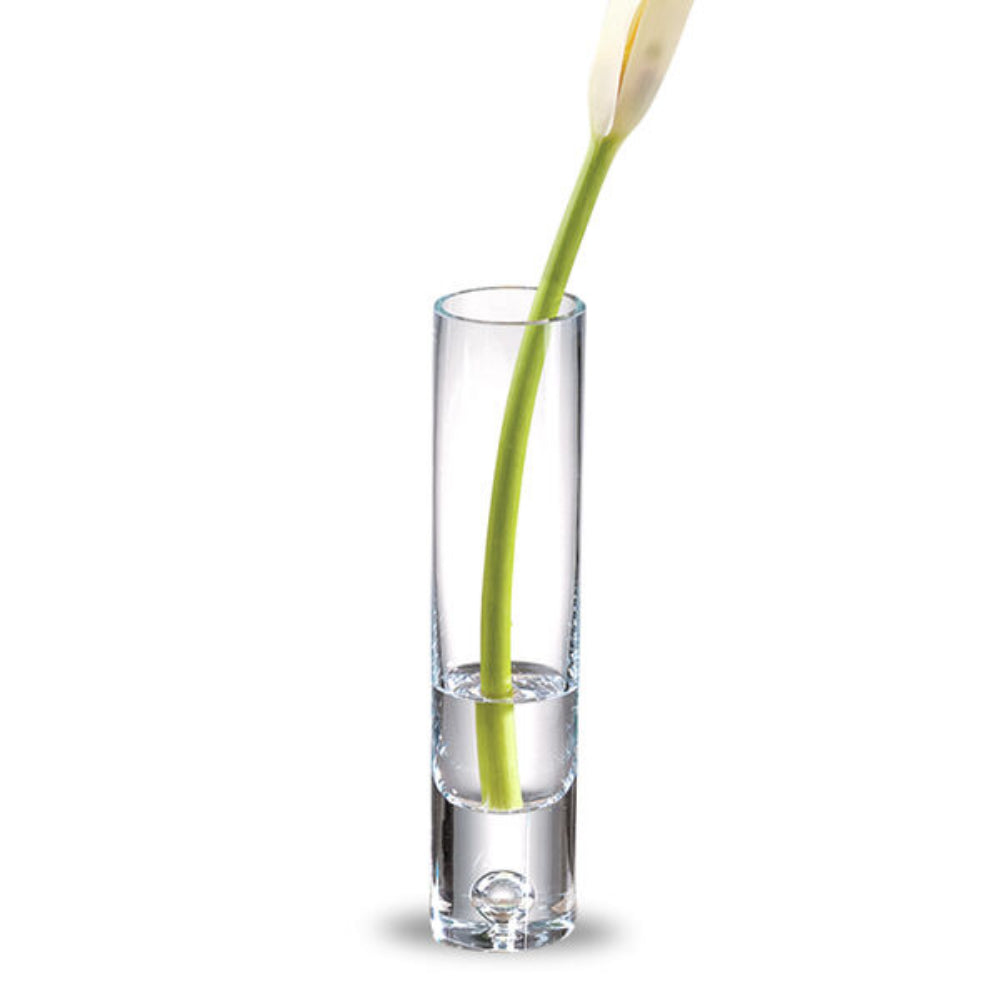 Exquisite Badash Crystal Galaxy 8.5 - Inch Lead - Free Mouth - Blown Bud Vase for Gifting