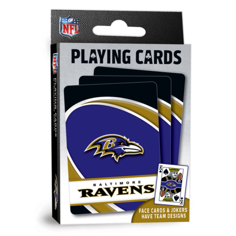 Masterpieces Brand NFL Baltimore Ravens Collectible Playing Card Set - A 54 - Card Deck for Enthusiastic Fans