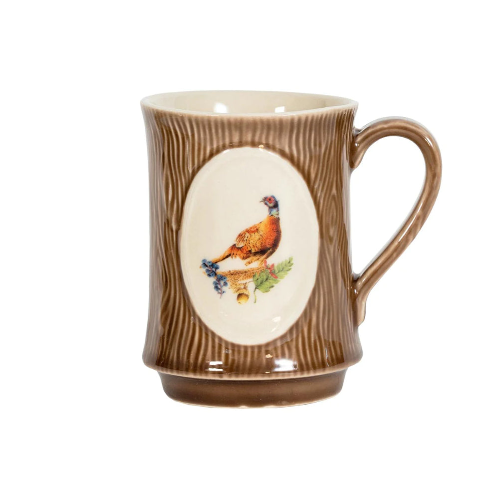 Juliska Forest Walk Animal-themed Ceramic Coffee Mugs - Set of 4