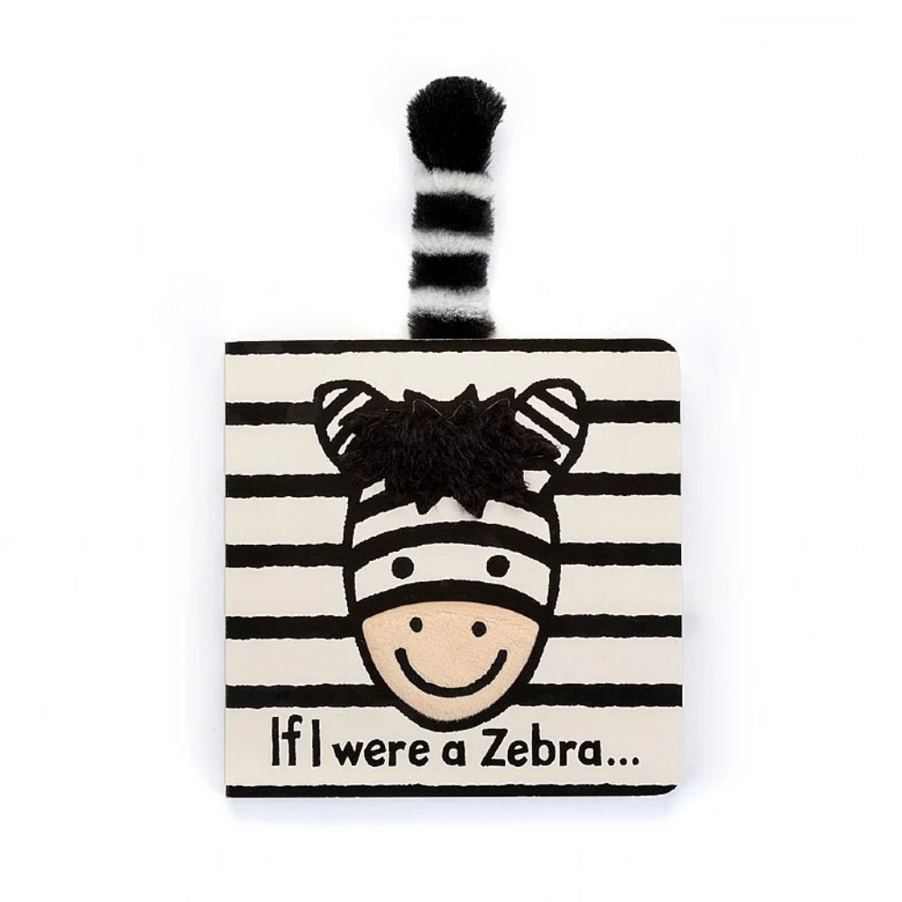 Jellycat Interactive Board Book - If I Were A Zebra