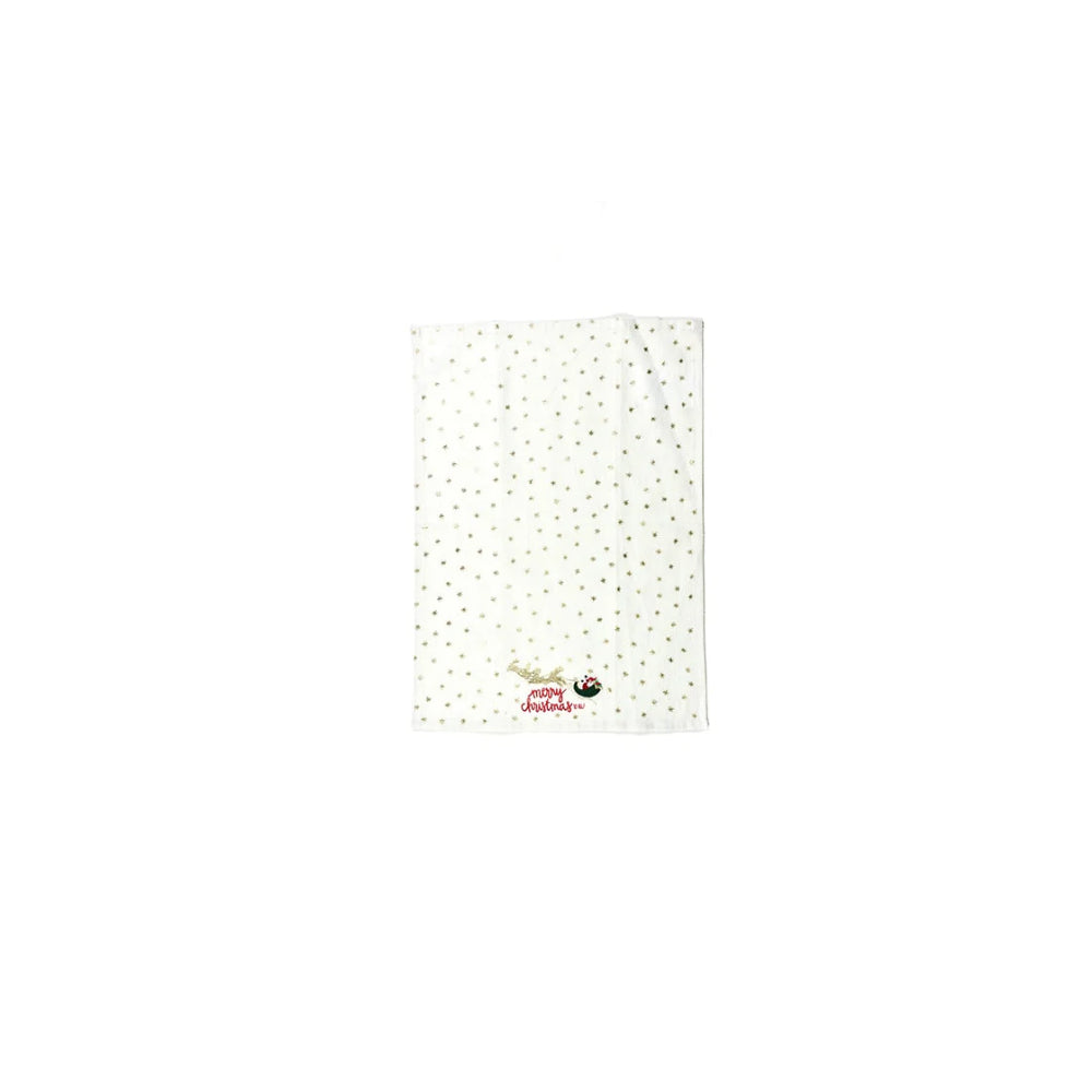 Cotton-made Colors Christmas-themed Santa Small Hand Towel for Village Decor