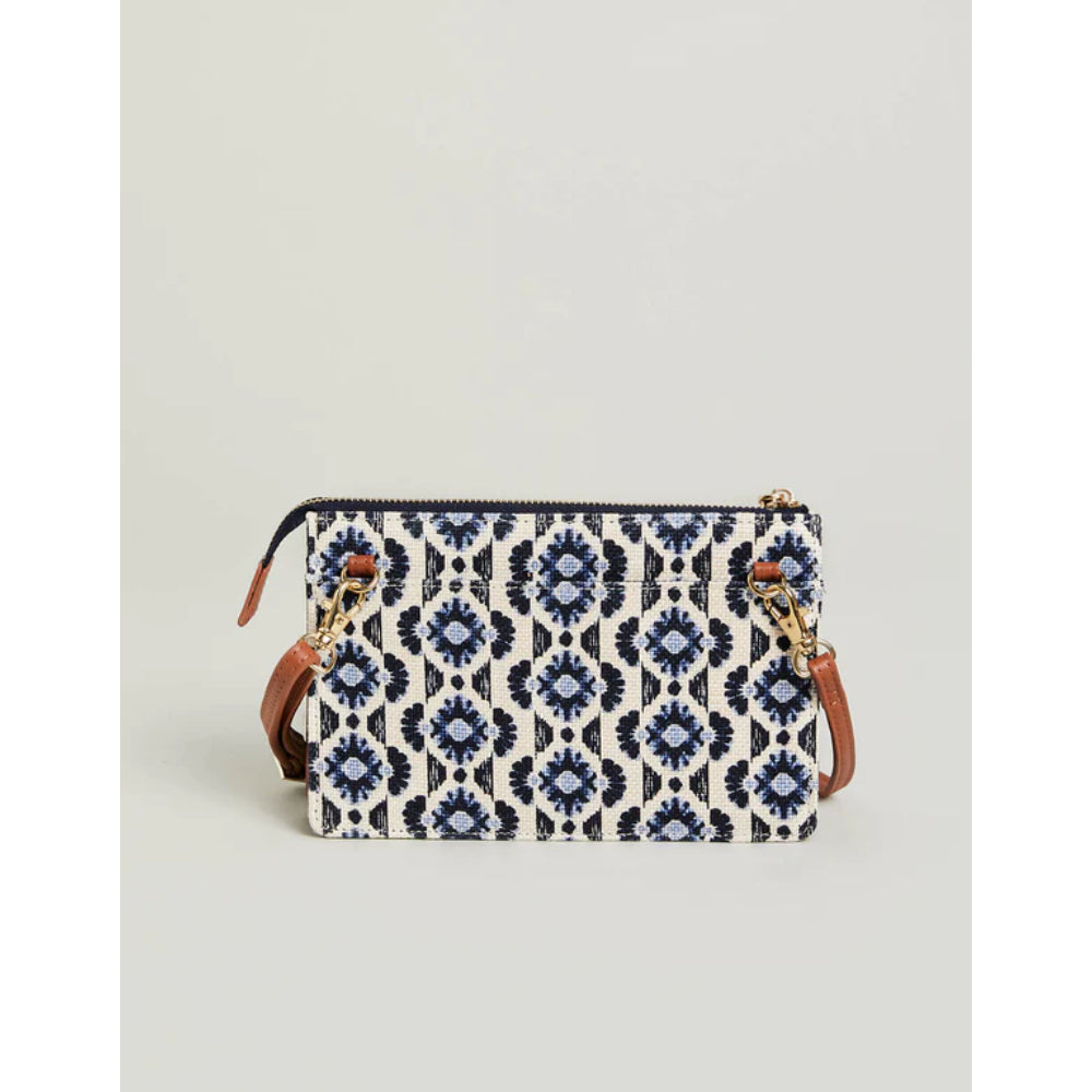 Spartina Linen & Leather Lindsey Crossbody Phone Bag for Minimalists