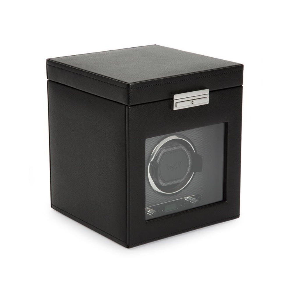 Black Wolf Designs Viceroy Single Watch Winder with Storage - A Timeless Elegant Choice
