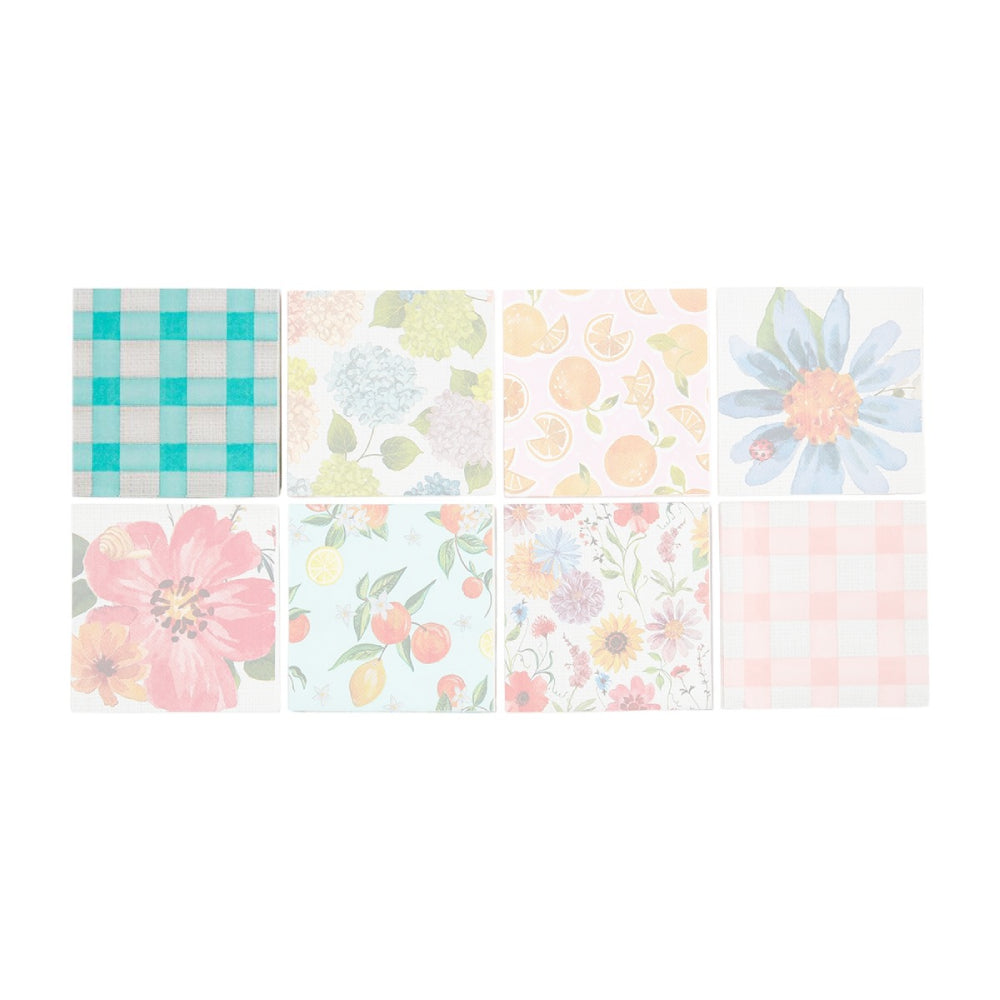 Mud Pie Spring-themed Individual Napkins in Various Designs