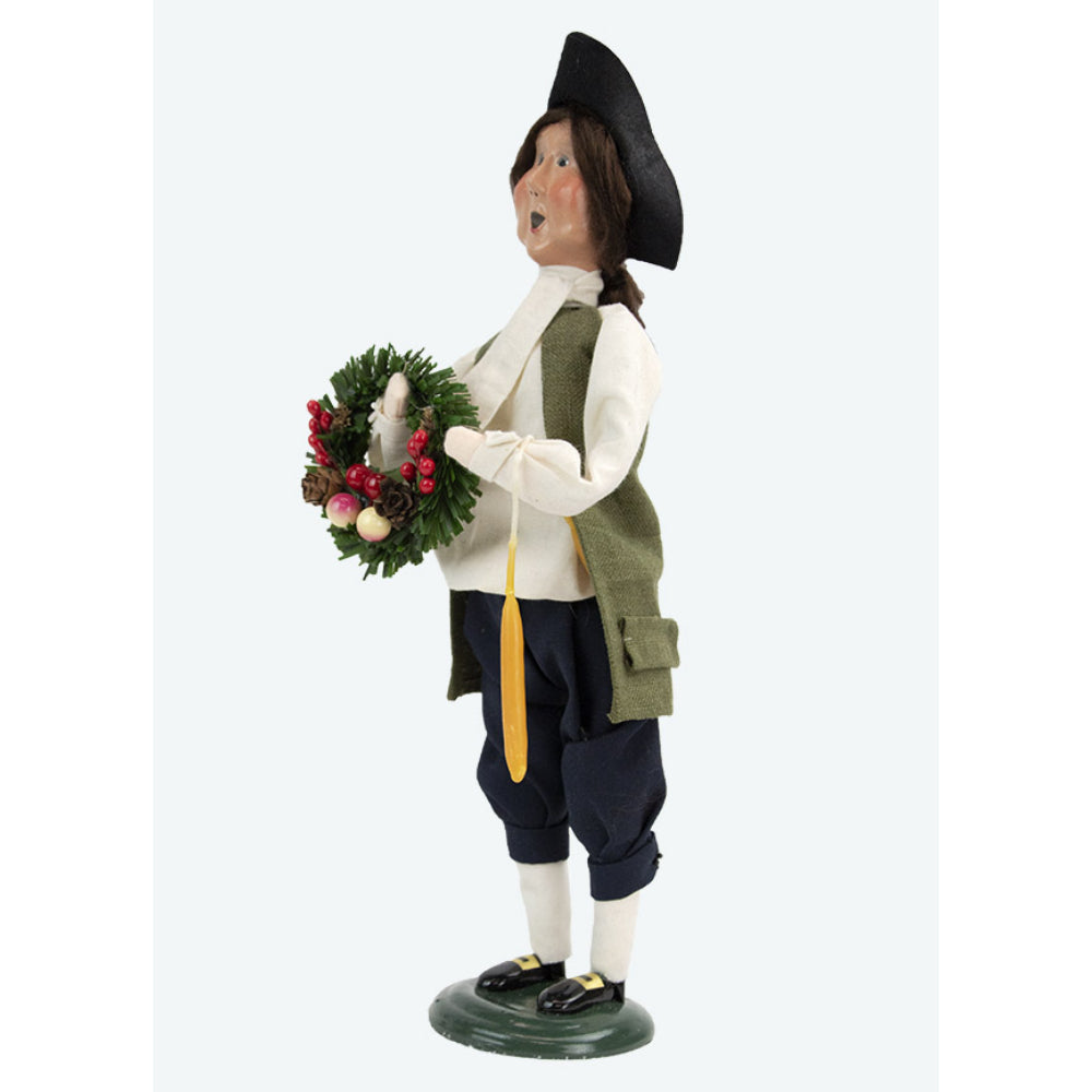 Byer's Choice Colonial Man Caroler from 2024 Historical Collection