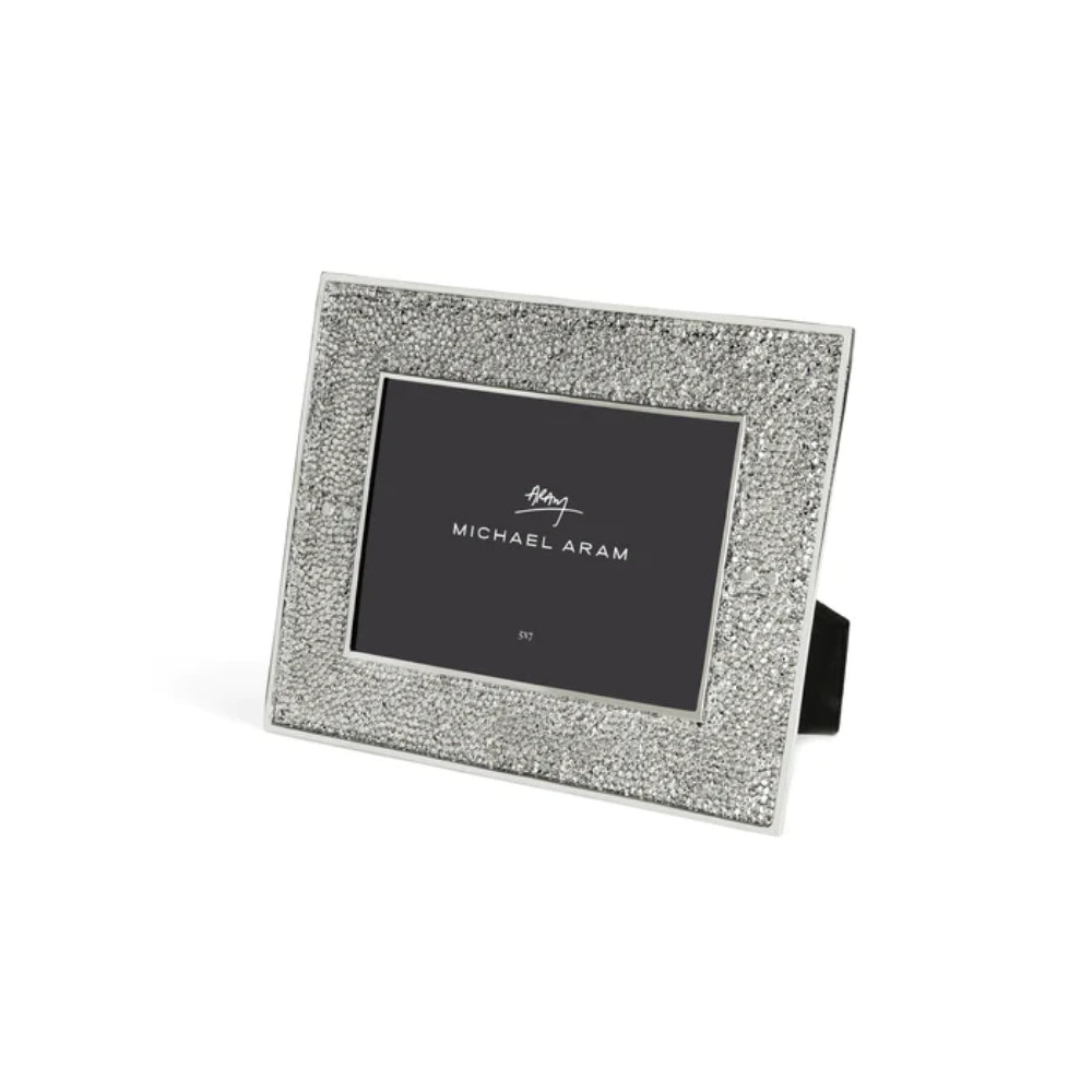 Michael Aram Shagreen Nickelplate Photo Frame with Subtle Shimmer