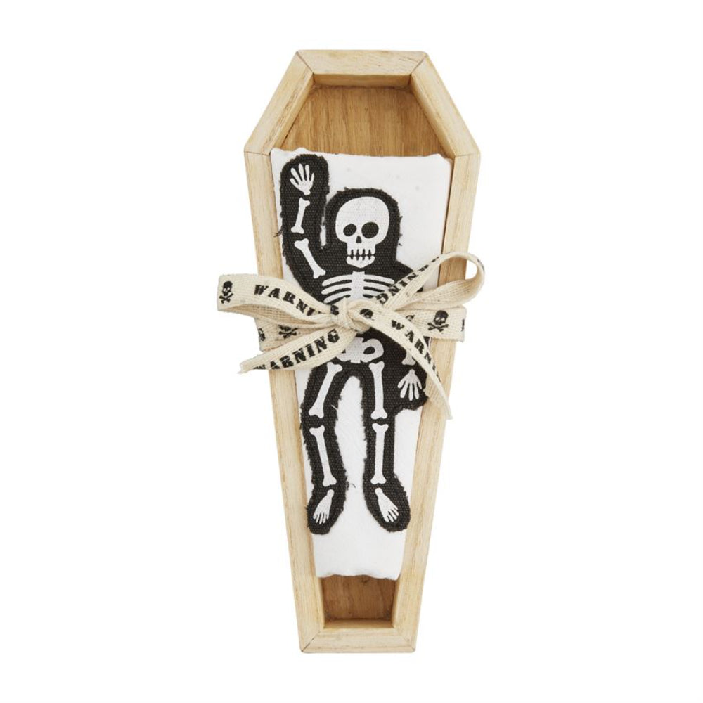 Mud Pie Coffin - Shaped Crack Tray and Dish Towel Gift Set