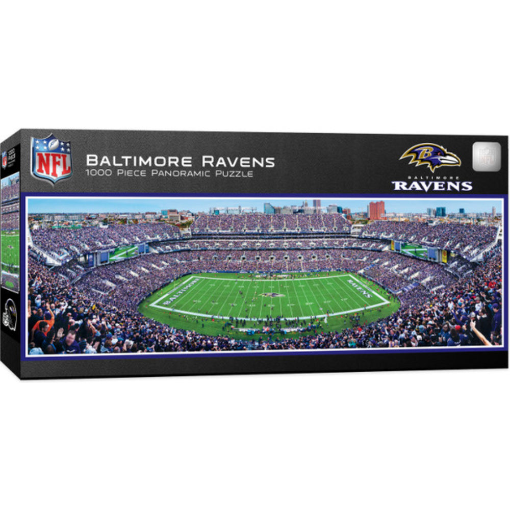 Masterpieces High - Quality 1000 - Piece NFL Baltimore Ravens Stadium Panoramic Jigsaw Puzzle
