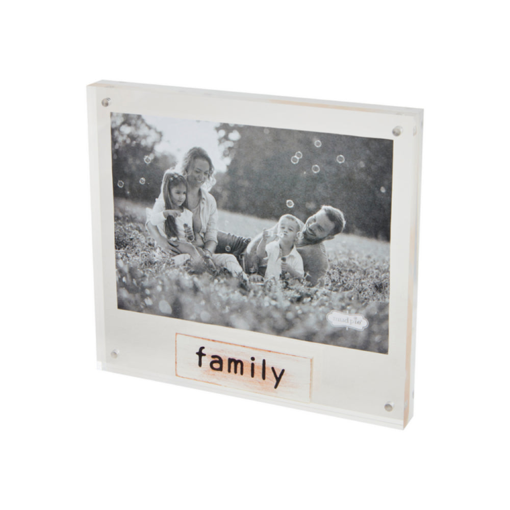 Mud Pie 4x6 High - quality Acrylic Magnetic Family Plaque Photo Frame