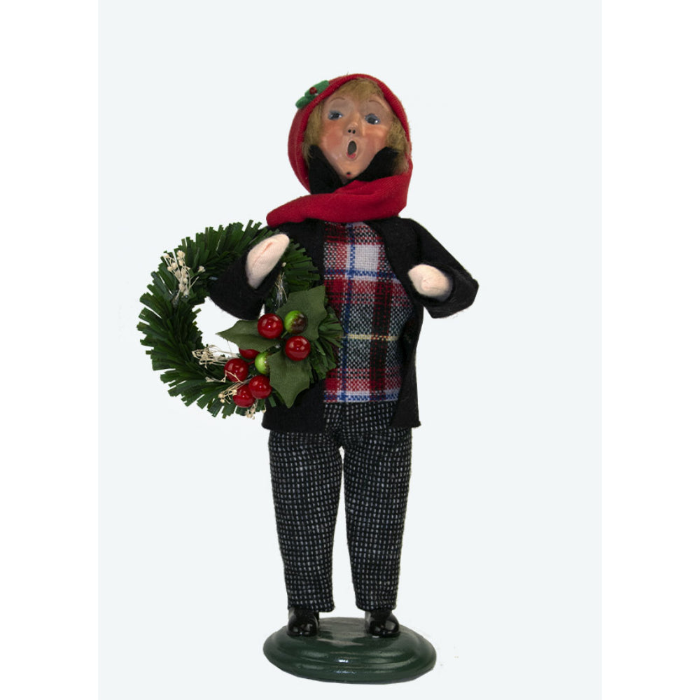 Byer's Choice Holiday Caroling Eve Family Boy Figurine