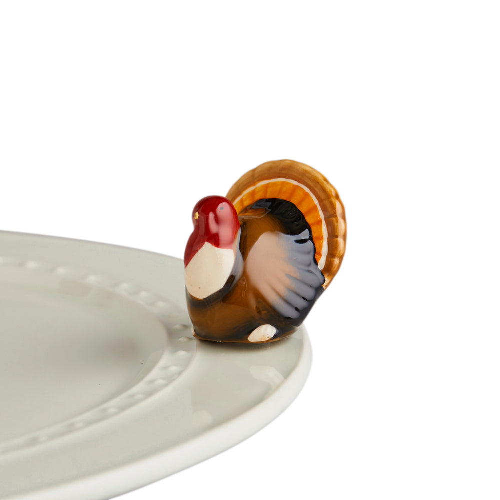 Nora Fleming Thanksgiving Miniature Gobble Gobble Turkey Decoration