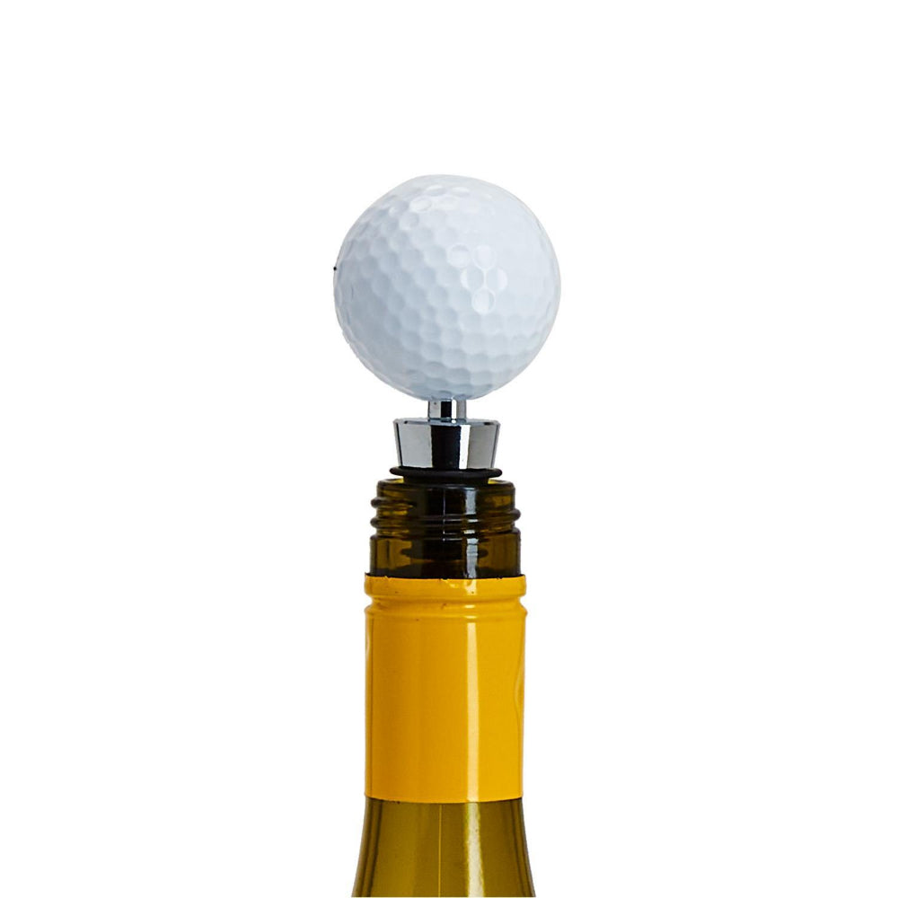 16 oz Stemless Golf-themed Wine Glass with Golf Ball Stopper