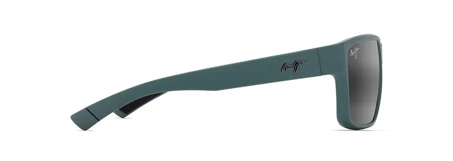 Maui Jim UILA Polarized Wrap Style Sunglasses for Large Faces - Matte Dark Military Green Shade