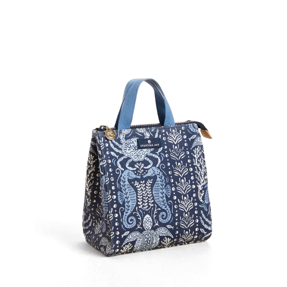 Hamilton Sea Life Pattern Reusable Insulated Spartina Lunch Tote