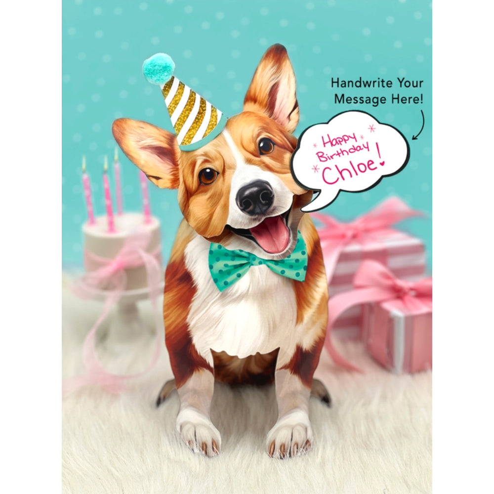 FreshCut Paper LLC Adorable Pop-Up Corgi Greeting Card Set