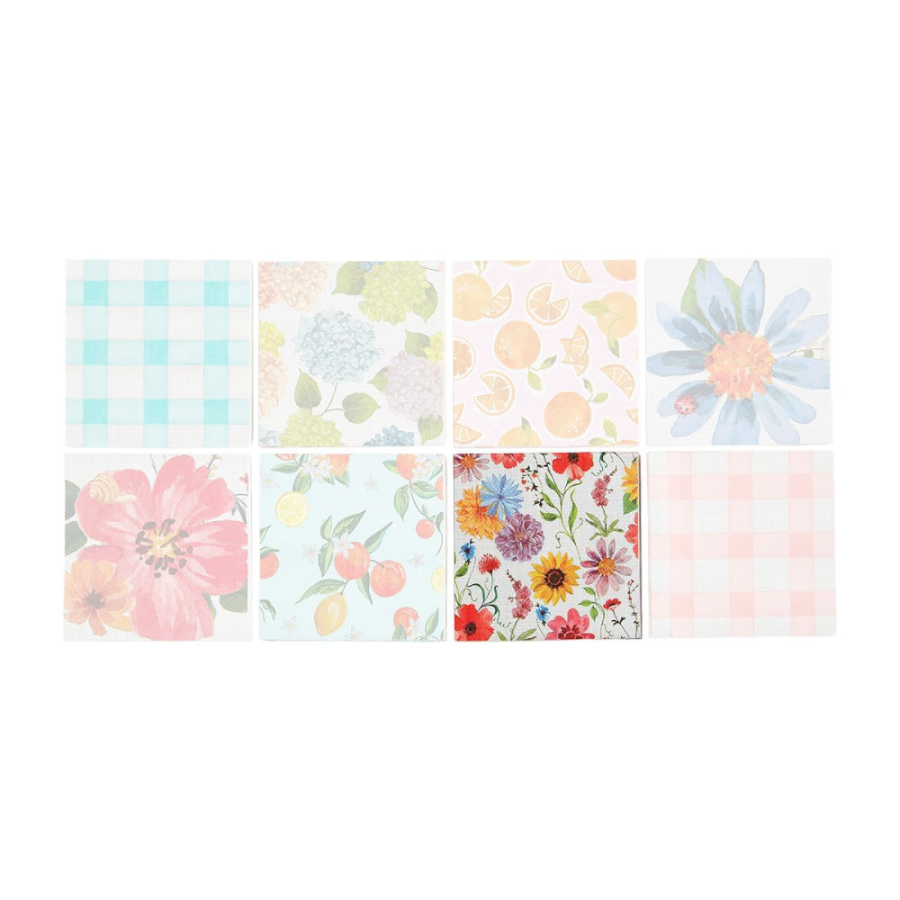 Mud Pie Spring-themed Individual Napkins in Various Designs