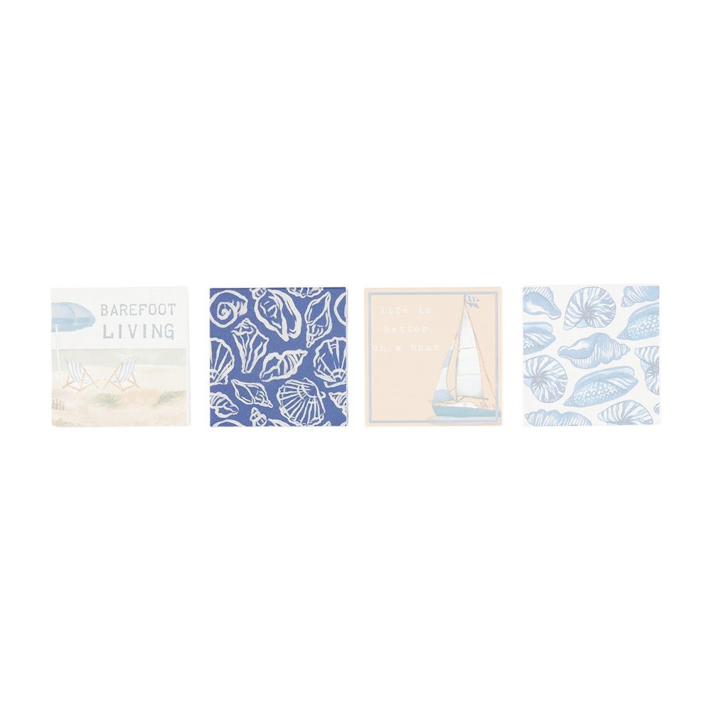 Mud Pie 12-Piece Sea-Themed Paper Cocktail Napkins