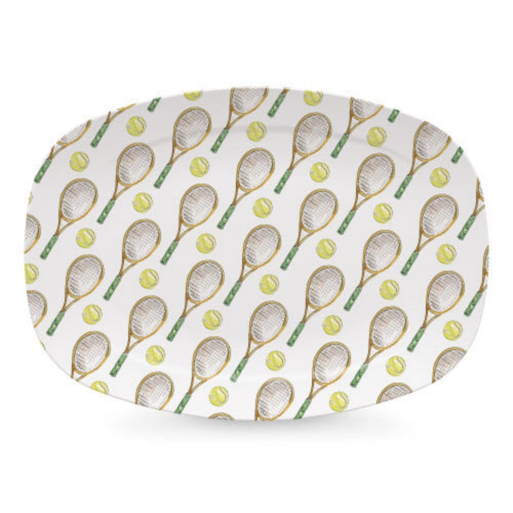 Mariposa Brand Tennis Racquet-shaped Serving Platter