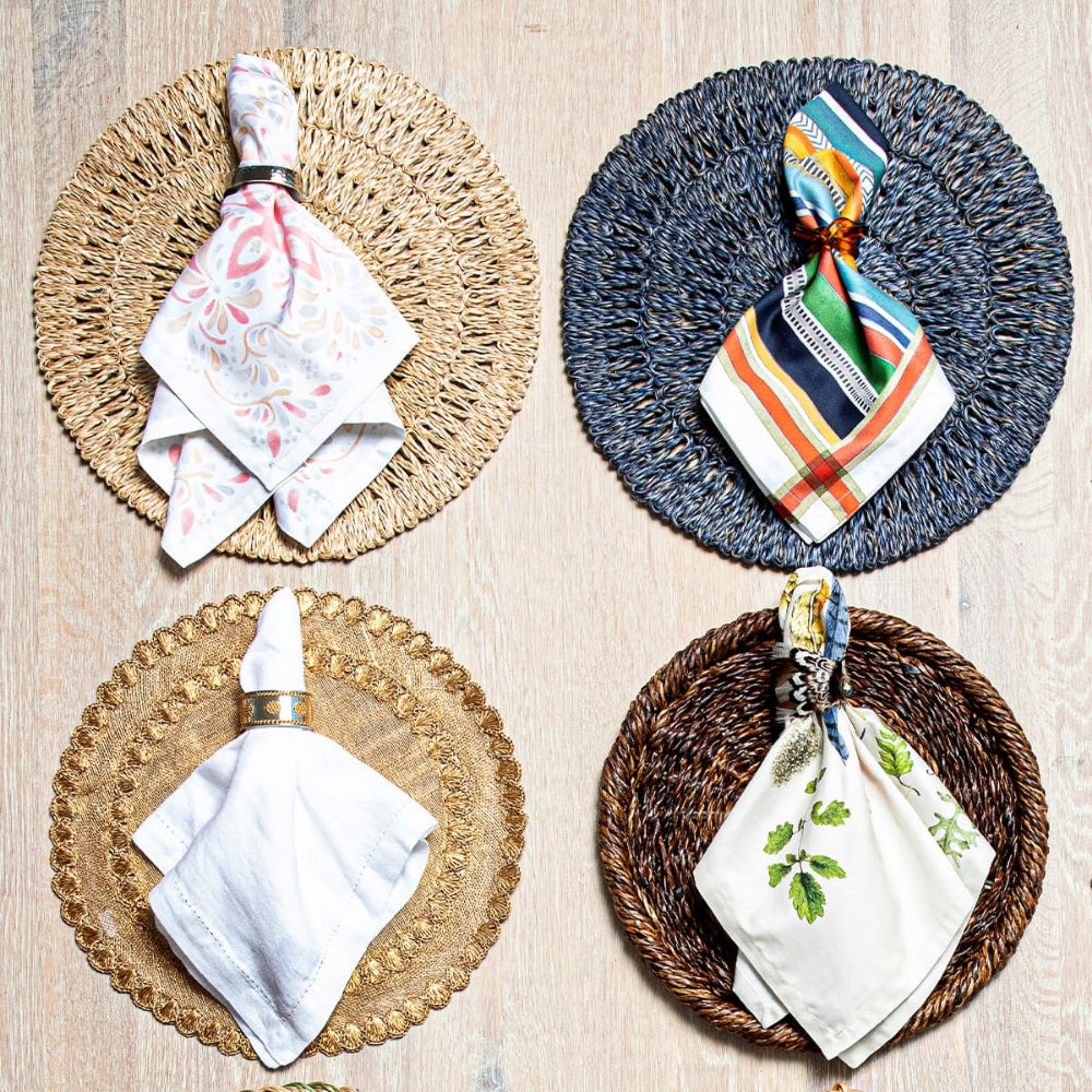Juliska High - Quality Heirloom - Style Linen White Dinner Napkin