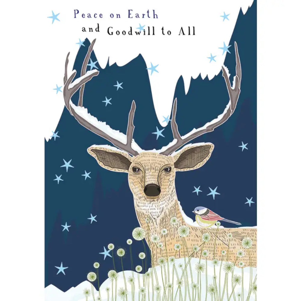 Stag-themed Holiday Greeting Card for Special Occasions