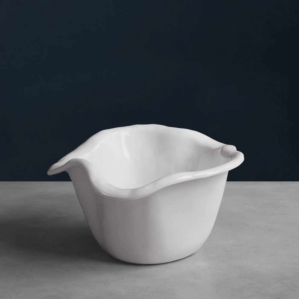 Beatriz Ball VIDA Havana White Luxury Melamine Ice Bucket for Chilled Beverages
