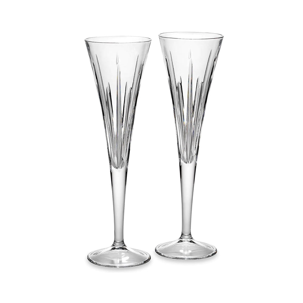 Reed & Barton Soho Collection Lead Crystal Two - Piece Champagne Toasting Flute Set
