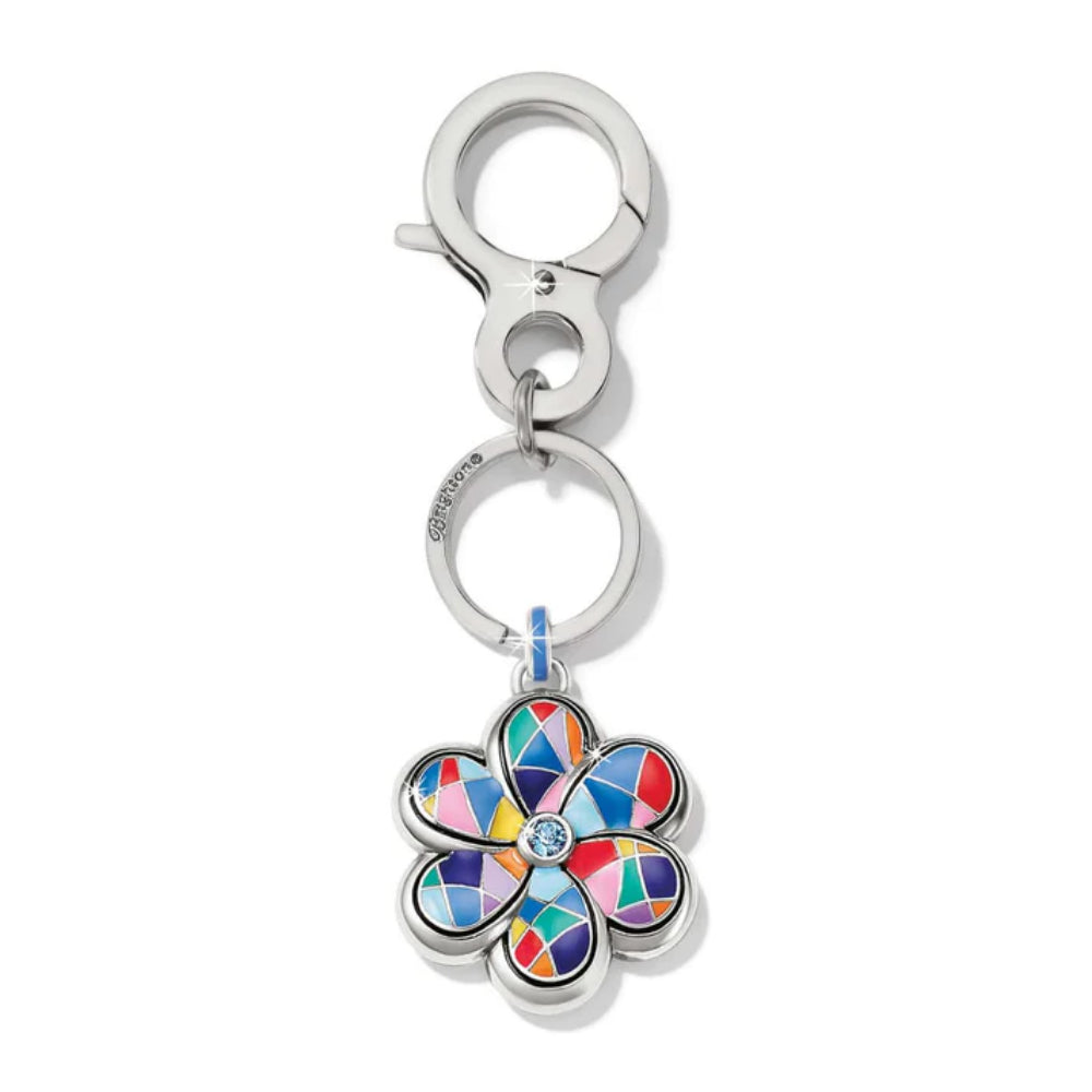 Colorful Brighton Colormix Artistic Flower - Shaped Handbag Key Fob