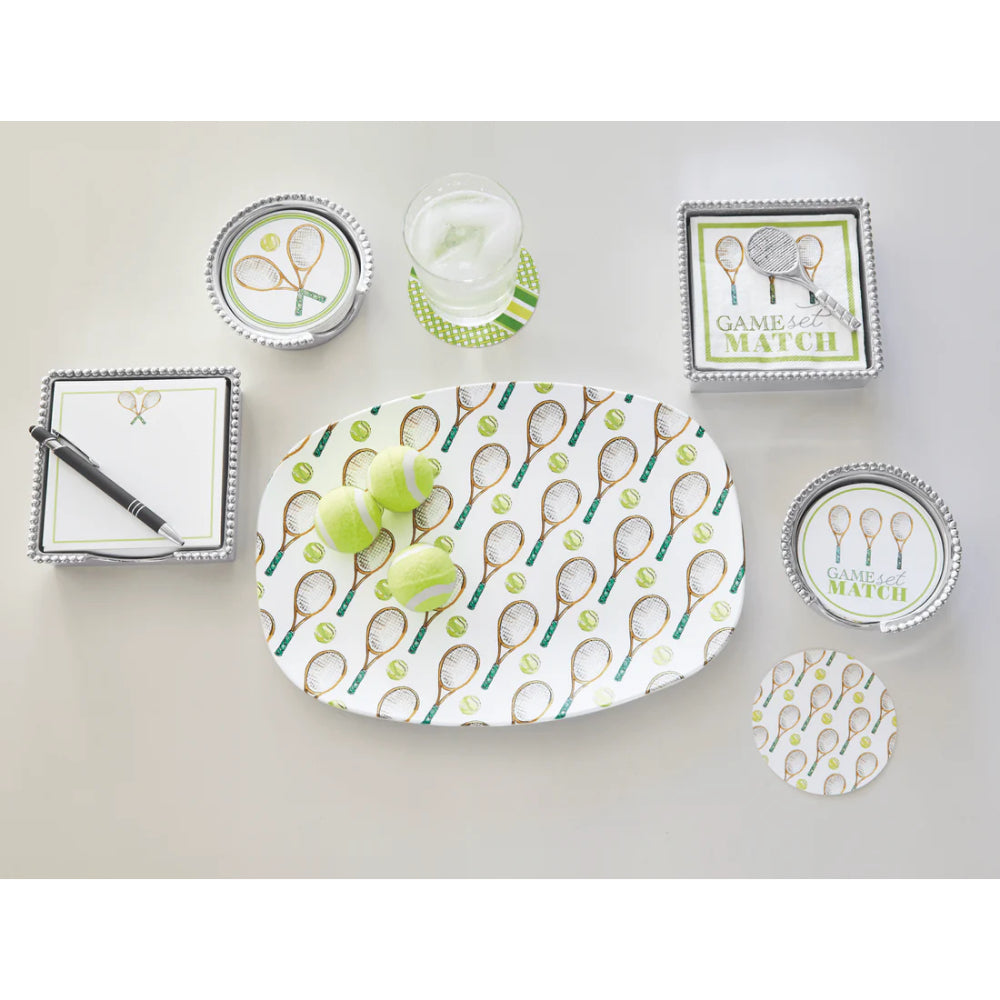 Mariposa Brand Tennis Racquet-shaped Serving Platter