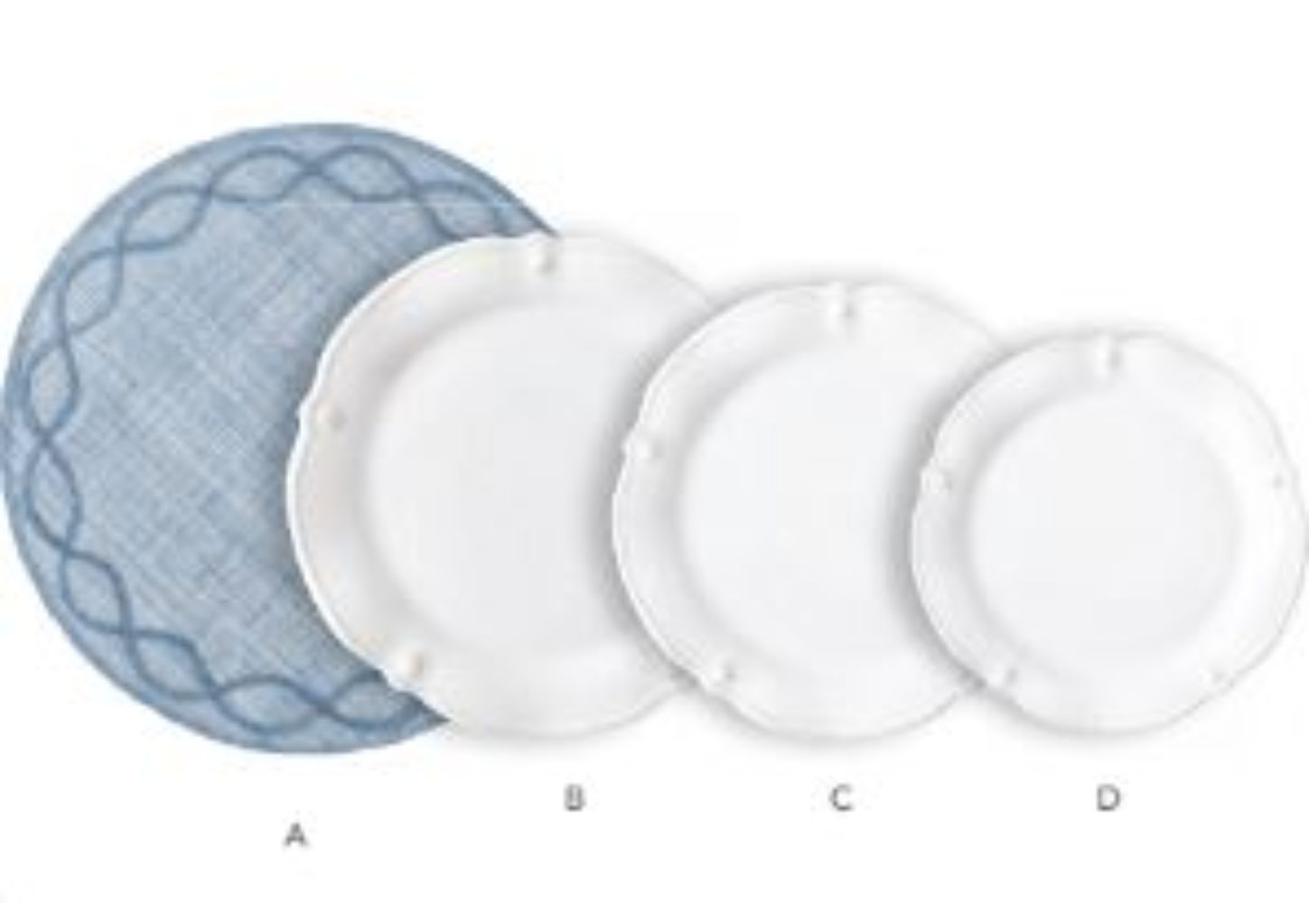 Juliska Flared Berry & Thread Whitewashed Dessert/Salad Plate