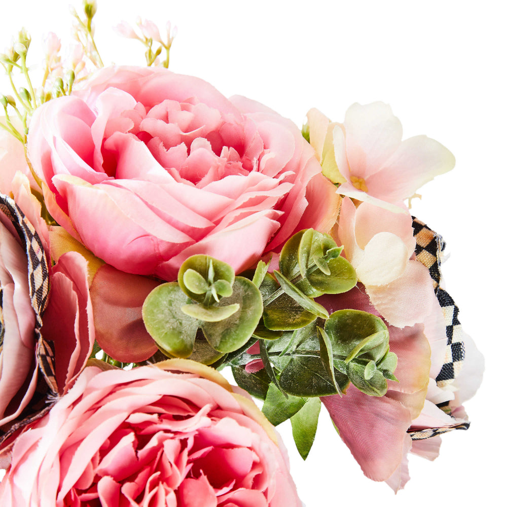MacKenzie-Childs Everlasting Pink Ranunculus and Rose Bouquet