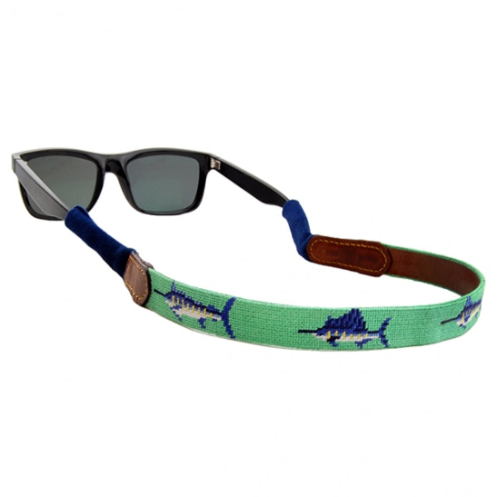 Smathers & Branson Stylish Billfish Hand - stitched Needlepoint Sunglass Strap for Fashionable Use
