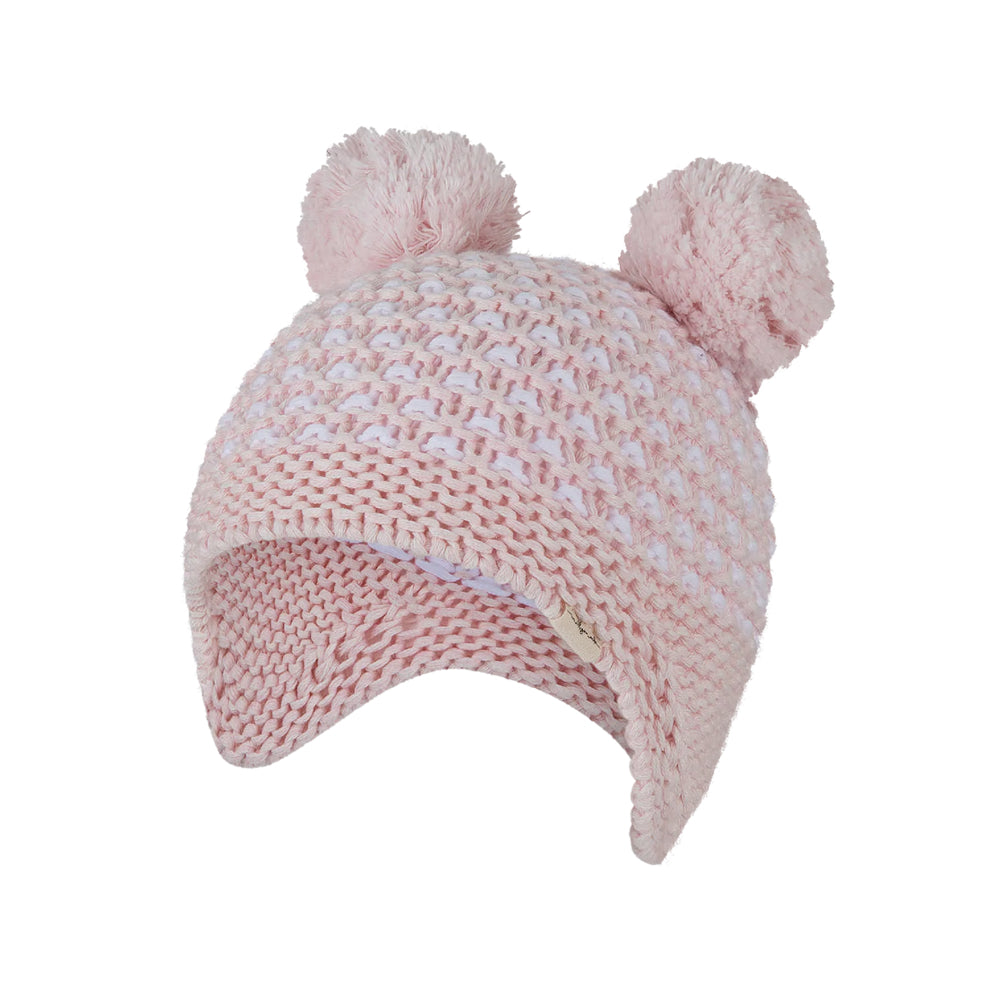 Millymook Soft and Breathable Baby Girl Kylie Peru Hat with Bunny Ears