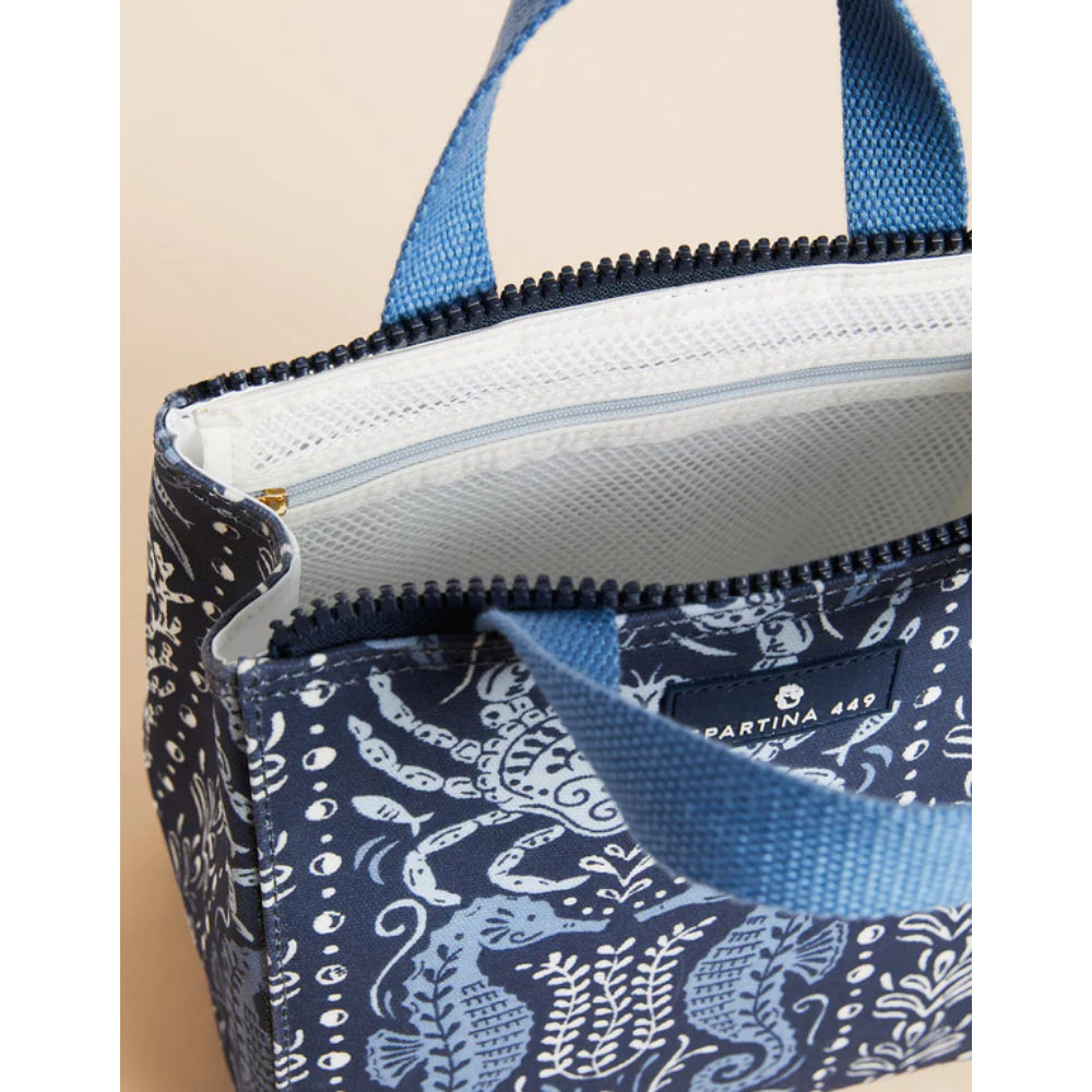 Hamilton Sea Life Pattern Reusable Insulated Spartina Lunch Tote