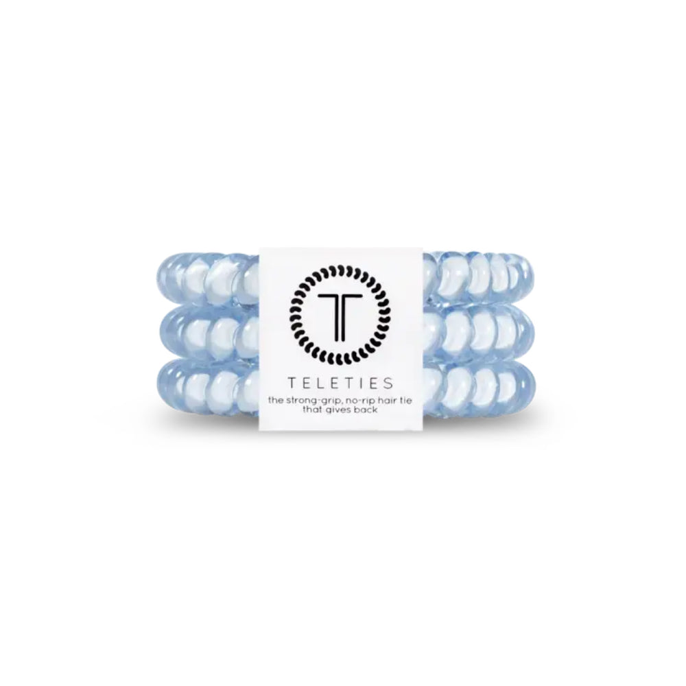 TELETIES Small Hair Ties - Stylish Set of 3 for Everyday Use