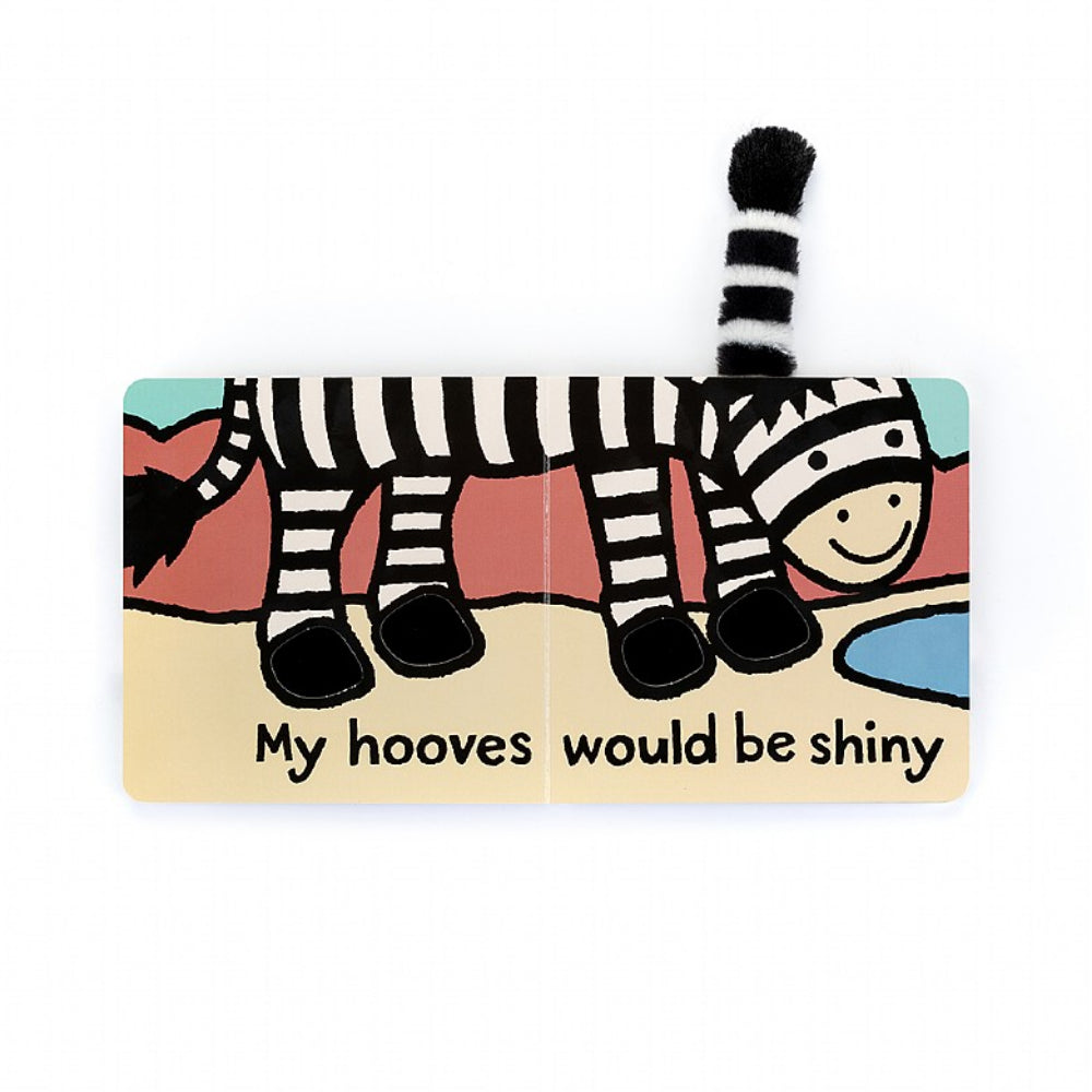 Jellycat Interactive Board Book - If I Were A Zebra