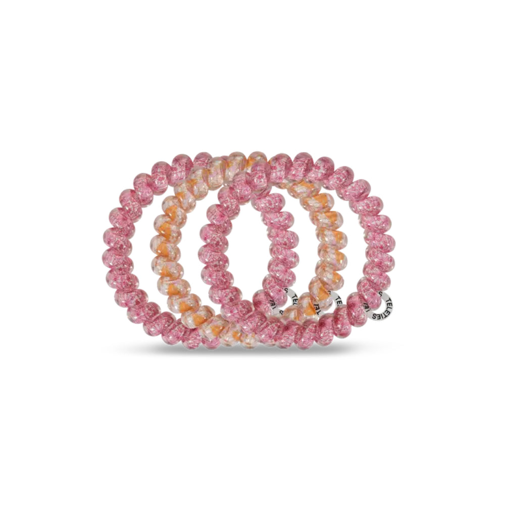 TELETIES Set of 3 Large-sized Hair Ties for Women's Hairstyling