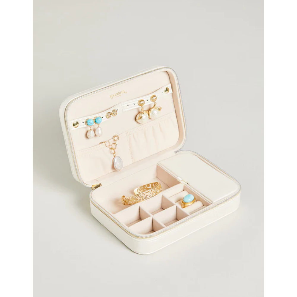 Pearlized Spartina XL Jewelry Travel Case for Storing Precious Jewelry