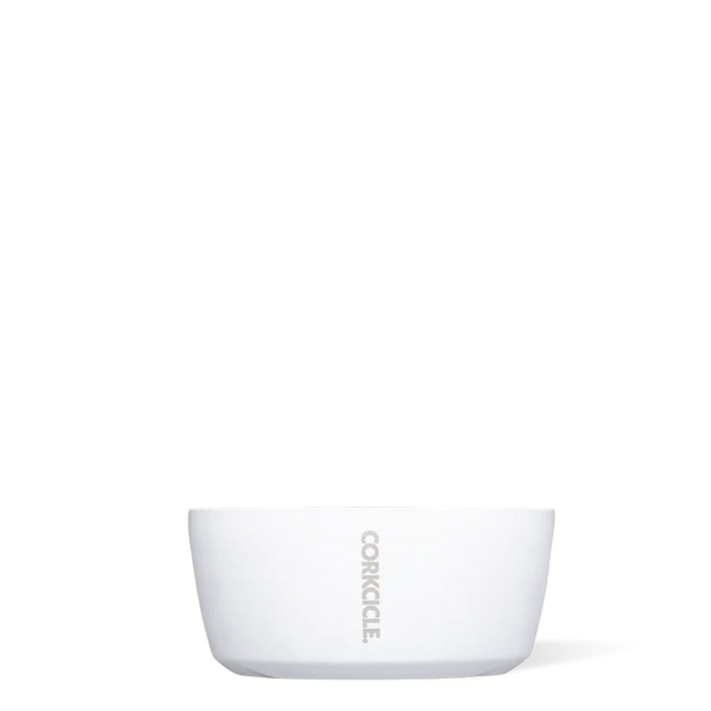 Corkcicle 16-ounce Enamel-Coated Double-Wall Stainless Steel Dog Bowl for Mess-Free Meals