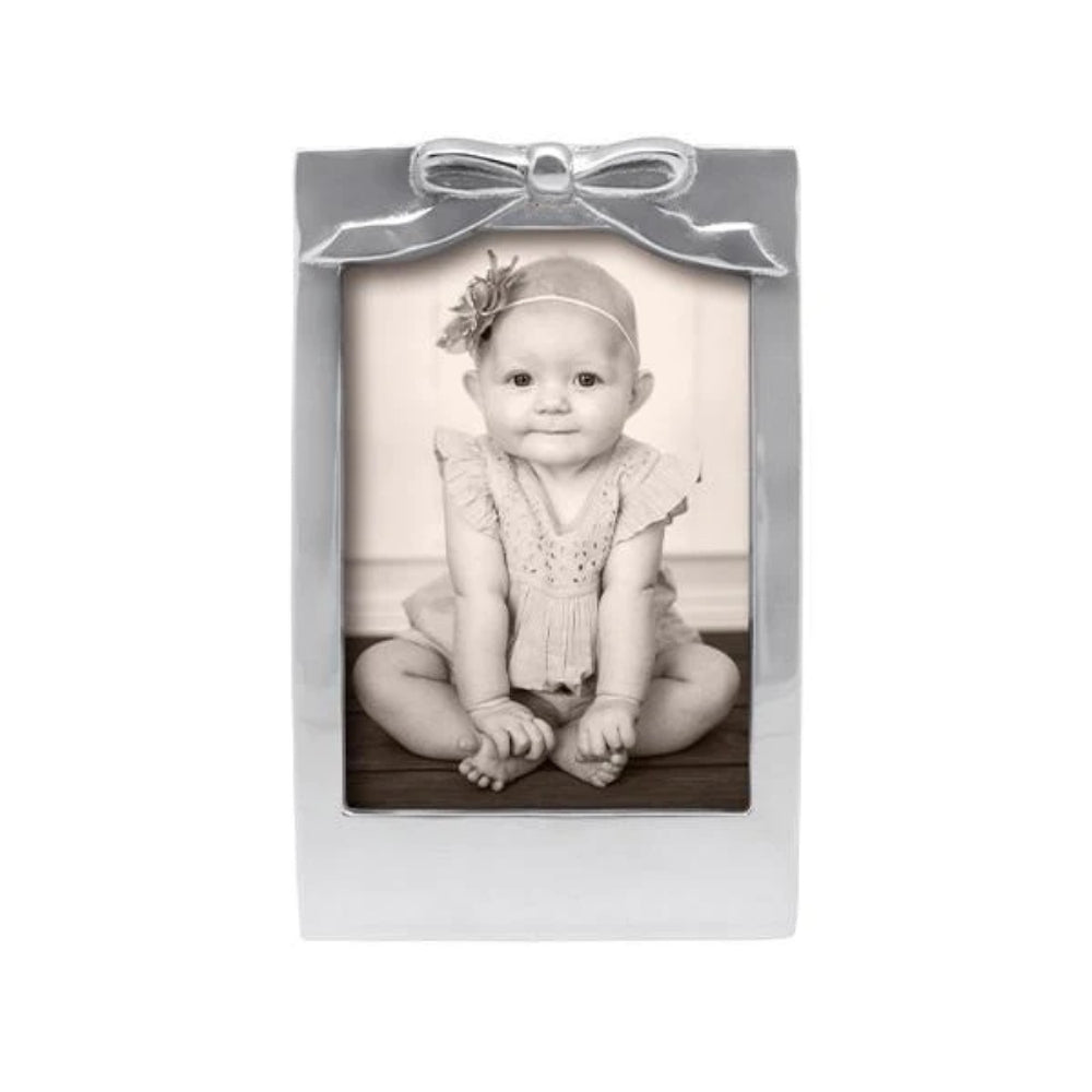 Handcrafted and Recycled Mariposa Bow Picture Frame for 4x6 or 5x7 Photos