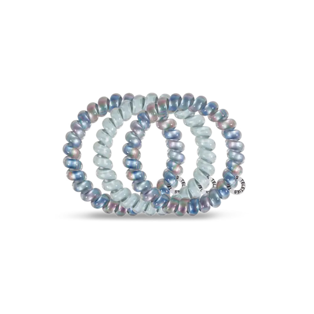 TELETIES Small Hair Ties - Stylish Set of 3 for Everyday Use