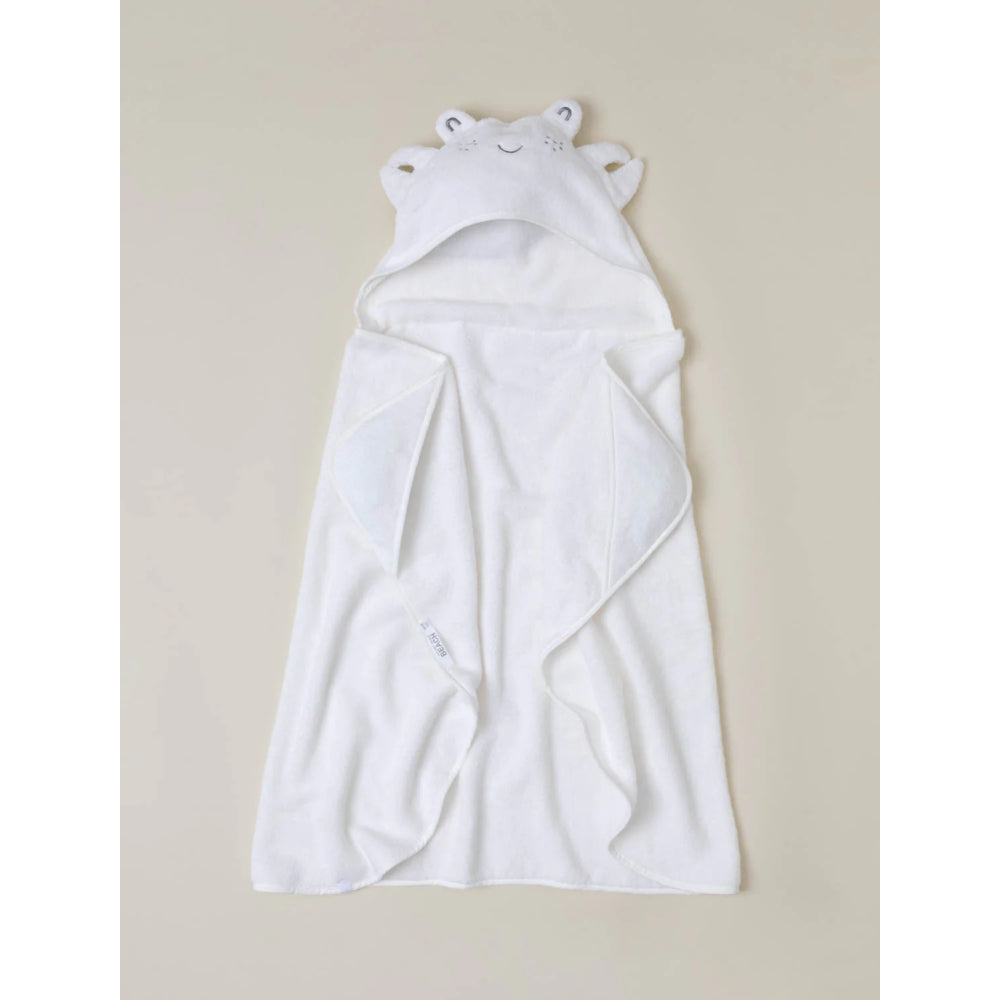 Adorable Barefoot Dreams Organic Cotton Toddler Hooded Towel & Washcloth Set
