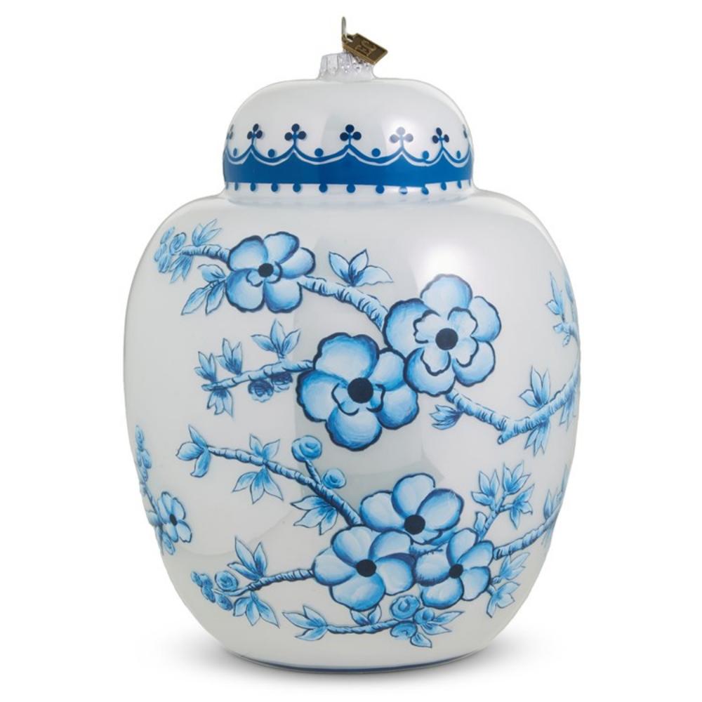 Exquisite Glass Ginger Jar Ornament for Home Decor