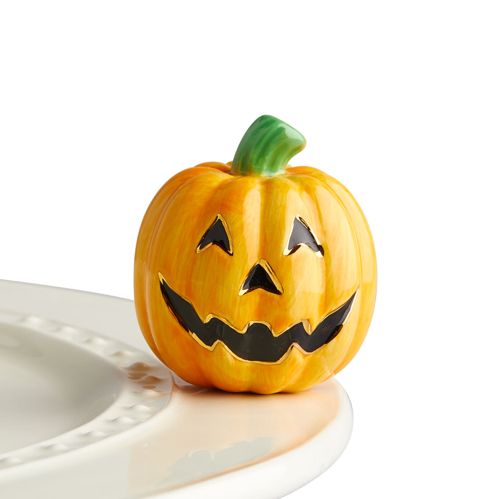Exquisitely Carved Mini Nora Fleming Cutie Pumpkin