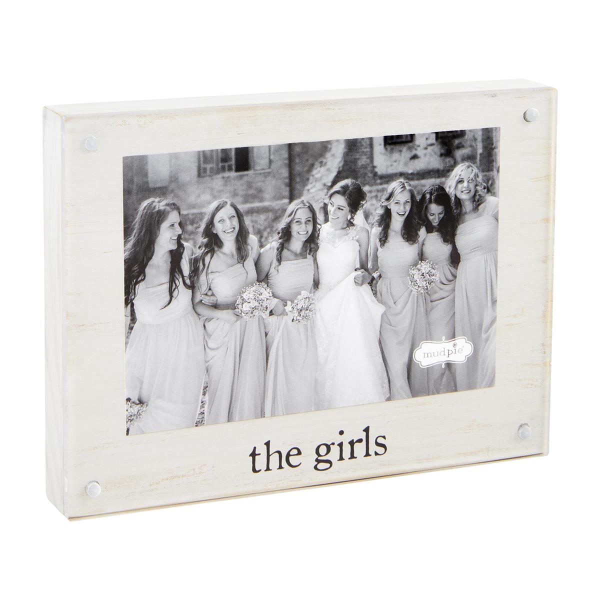 Mud Pie 4x6 Acrylic Photo Frame Made of Wood
