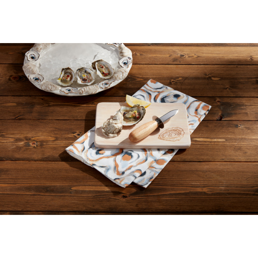 Premium Mud Pie Oyster Shucking Board Set - A Comprehensive 3-Piece Collection for Oyster Lovers