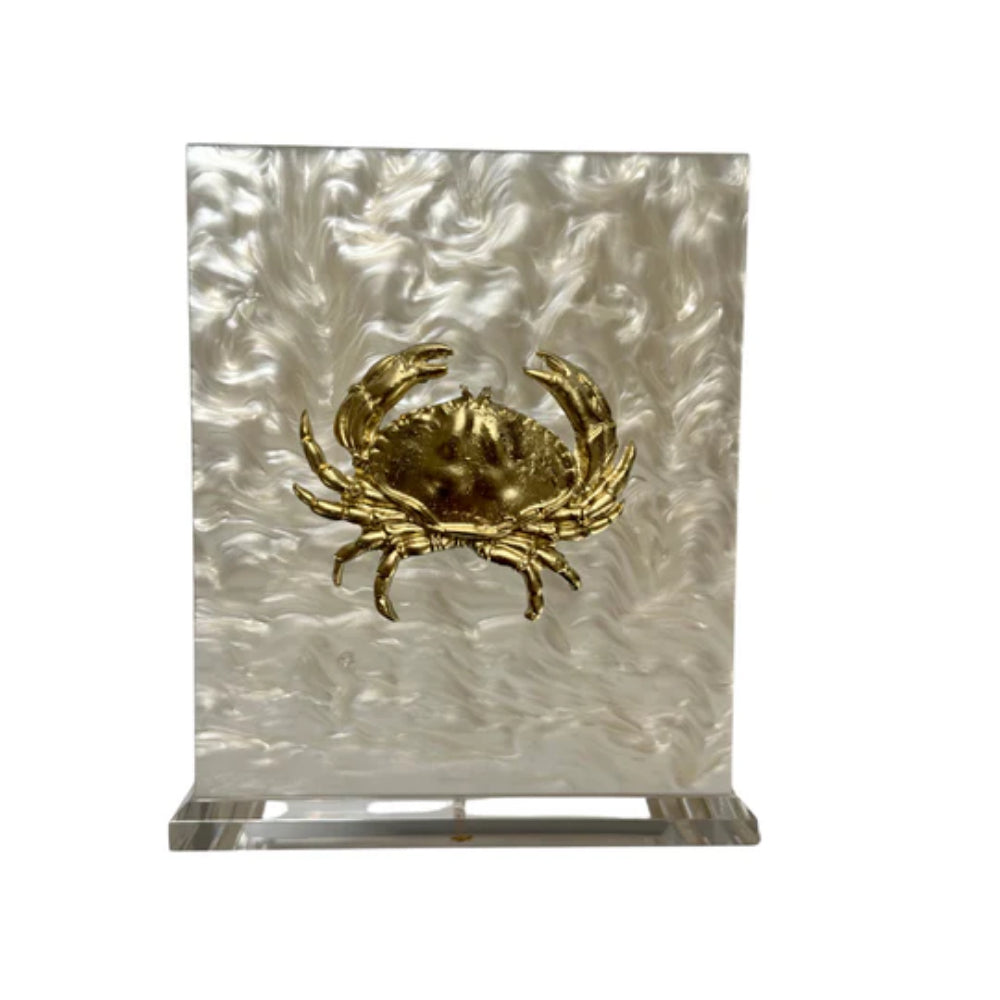 Pearl Coastal - Inspired Crab - Themed Tissue Box for Home Decor