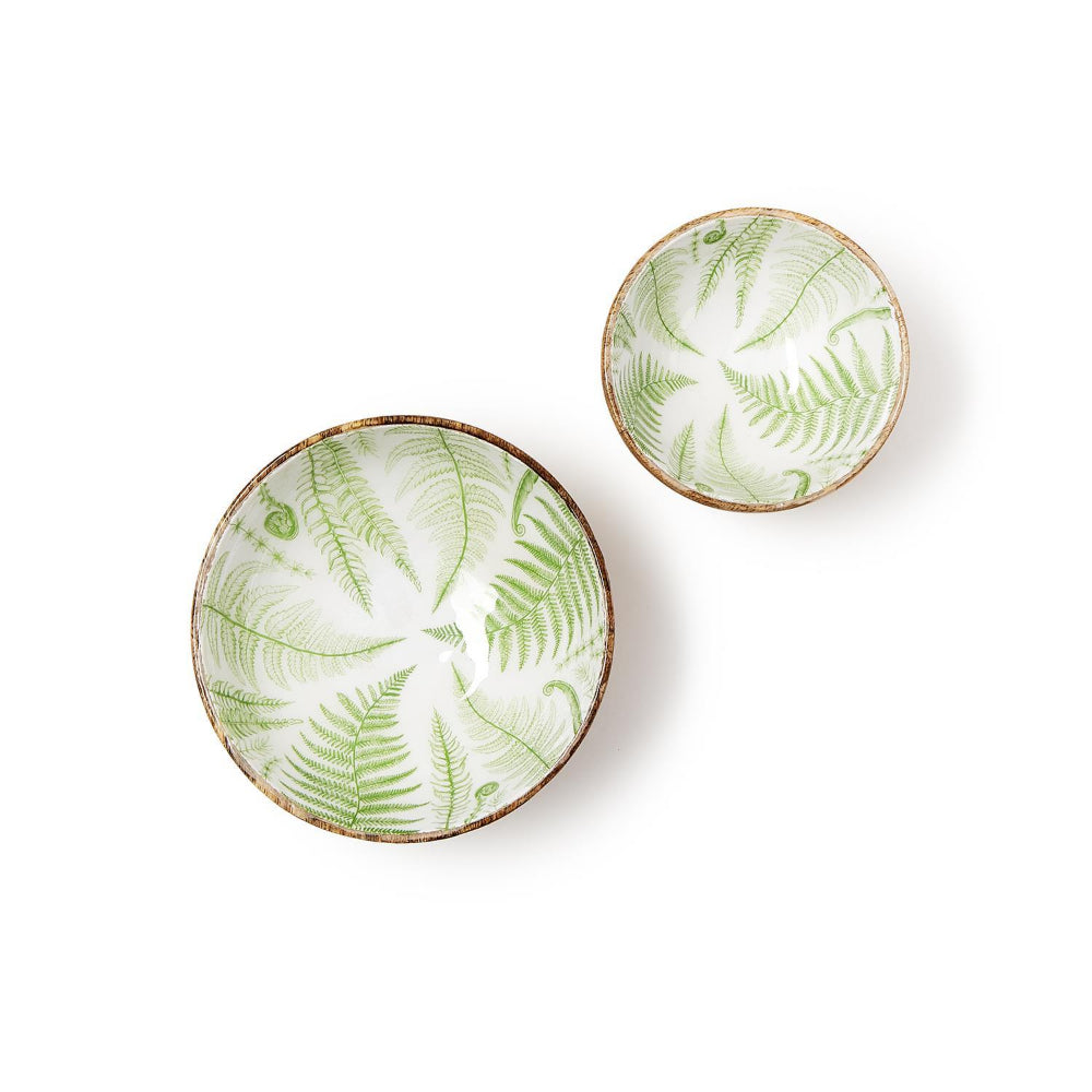 Exquisite Hand-Crafted Mango Wood Pedestal Bowls by Two's Company