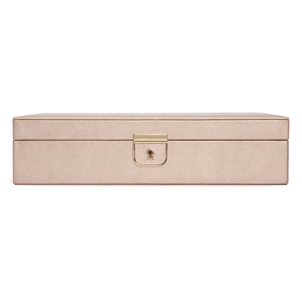 Stylish Wolf Designs Medium Palermo Jewelry Box with Gold Finish