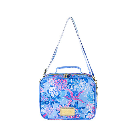 Stylish Lilly Pulitzer Adjustable - Strapped Picnic Lunch Bag